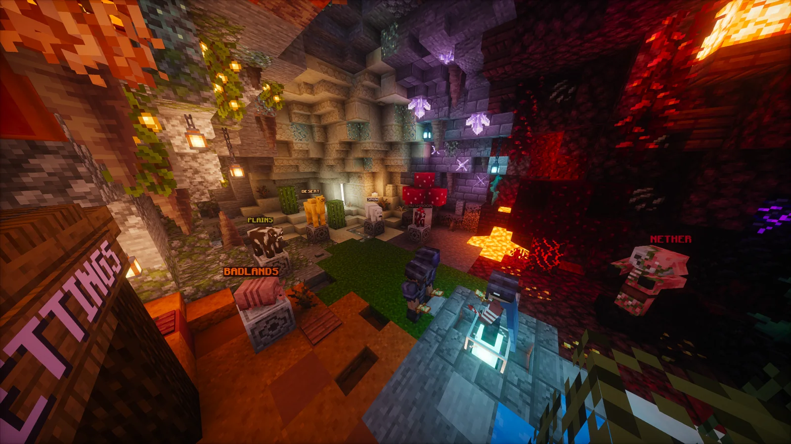 Lobby, settings corner